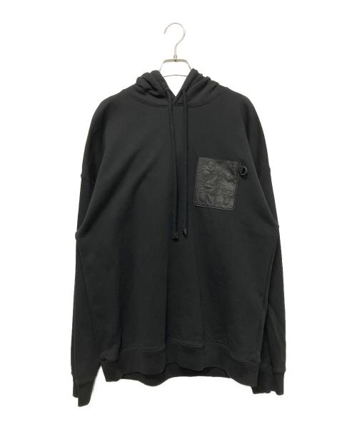 LOEWE（ロエベ）LOEWE (ロエベ) アナグラムレザーパーカー ブラック サイズ:Ⅿの古着・服飾アイテム