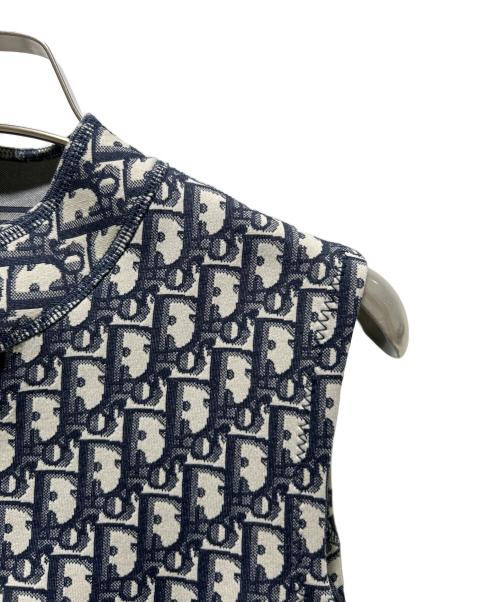Christian Dior（クリスチャン ディオール）Christian Dior (クリスチャン ディオール) オブリークワンピース 143R04A4040 ネイビー サイズ:IT42の古着・服飾アイテム