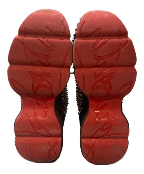 Christian Louboutin（クリスチャン・ルブタン）Christian Louboutin (クリスチャン・ルブタン) スパイクスタッズスリッポン ブラック サイズ:41の古着・服飾アイテム