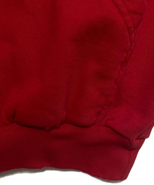 BALENCIAGA（バレンシアガ）BALENCIAGA (バレンシアガ) フェイクロゴパーカー レッド サイズ:L 未使用品の古着・服飾アイテム
