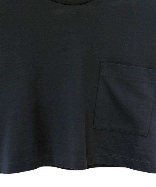 PRADA（プラダ）PRADA (プラダ) ポケットクロップドTシャツ ブラック サイズ:XSの古着・服飾アイテム