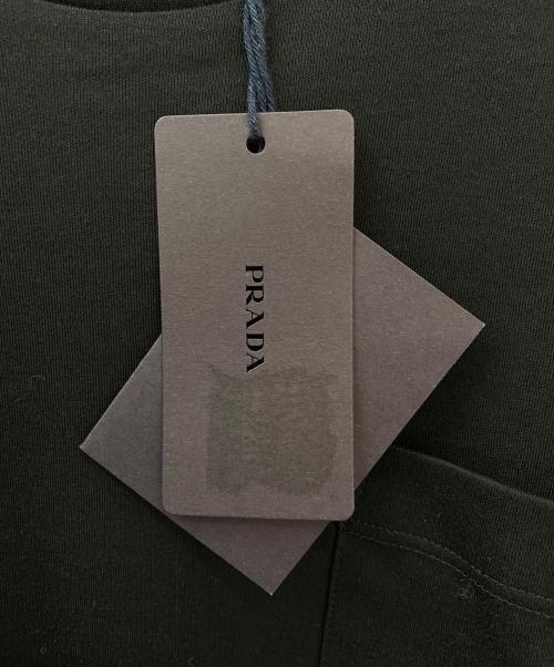 PRADA（プラダ）PRADA (プラダ) クロップドポケットTシャツ ブラック サイズ:XSの古着・服飾アイテム