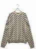 BALENCIAGA（バレンシアガ）の古着「オールオーバーロゴニット」｜アイボリー