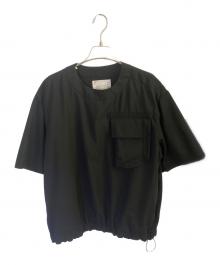 sacai（サカイ）の古着「Suiting Mix Pullover」｜ブラック