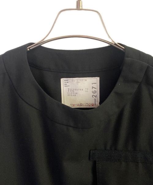 sacai（サカイ）sacai (サカイ) Suiting Mix Pullover ブラック サイズ:１の古着・服飾アイテム