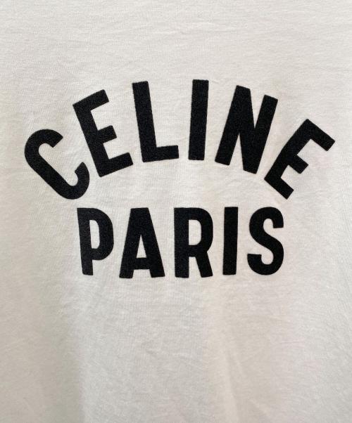 CELINE（セリーヌ）CELINE (セリーヌ) ロゴTシャツ ホワイト サイズ:XSの古着・服飾アイテム