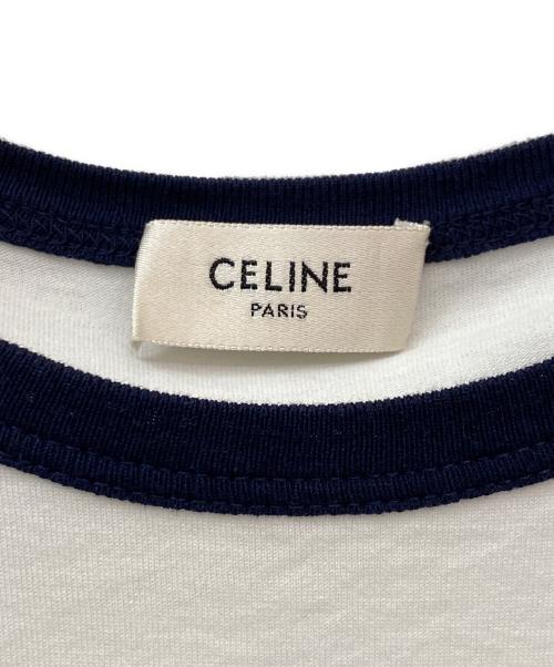 CELINE（セリーヌ）CELINE (セリーヌ) ロゴTシャツ ホワイト サイズ:XSの古着・服飾アイテム