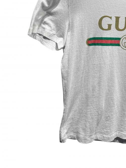 GUCCI（グッチ）GUCCI (グッチ) ヴィンテージロゴTシャツ ホワイト サイズ:Sの古着・服飾アイテム