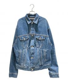 BALENCIAGA（バレンシアガ）の古着「Panelled Swing Denim Jacket/スウィングシルエットデニムジャケット」｜インディゴ