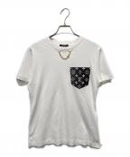 LOUIS VUITTONルイ ヴィトン）の古着「23SS モノグラムジャガードポケットTシャツ」｜ホワイト