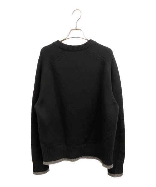 Dior（ディオール）Dior (ディオール) 20SS ATELIER KNIT CREW SWEATER /アトリエロゴ刺繍 クルーネックセーター ブラック サイズ:Lの古着・服飾アイテム