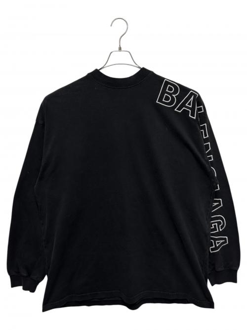 BALENCIAGA（バレンシアガ）BALENCIAGA (バレンシアガ) Outline Long Sleeve T-Shirt 23年製 ブラック サイズ:3の古着・服飾アイテム