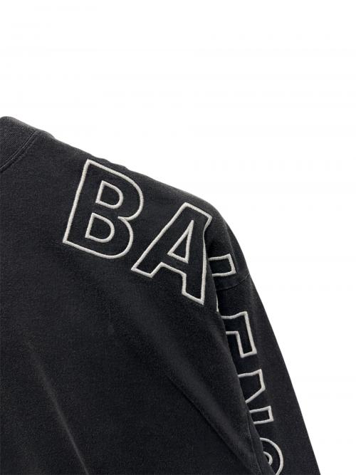 BALENCIAGA（バレンシアガ）BALENCIAGA (バレンシアガ) Outline Long Sleeve T-Shirt 23年製 ブラック サイズ:3の古着・服飾アイテム