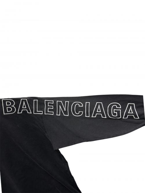 BALENCIAGA（バレンシアガ）BALENCIAGA (バレンシアガ) Outline Long Sleeve T-Shirt 23年製 ブラック サイズ:3の古着・服飾アイテム