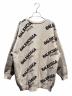 BALENCIAGA (バレンシアガ) オールオーバーロゴニット 502572 グレー サイズ:36：45000円