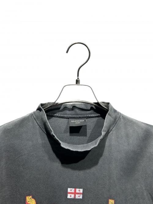 BALENCIAGA（バレンシアガ）BALENCIAGA (バレンシアガ) プリントTシャツ/811688 TRVQ7 グレー サイズ:4の古着・服飾アイテム