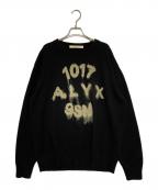 1017 ALYX 9SMテンセブンティーン アリクス ナインエスエム）の古着「フロントロゴニット」｜ブラック