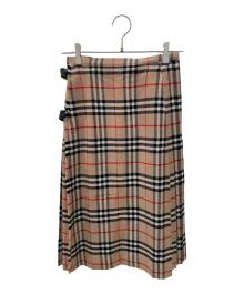 Burberry's（バーバリー）の古着「ラップスカート/ノバチェックスカート」｜カーキ