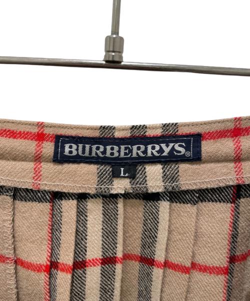 Burberry's（バーバリー）Burberry's (バーバリー) ラップスカート/ノバチェックスカート カーキ サイズ:Ｌの古着・服飾アイテム
