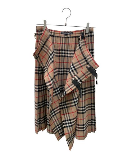 Burberry's（バーバリー）Burberry's (バーバリー) ラップスカート/ノバチェックスカート カーキ サイズ:Ｌの古着・服飾アイテム