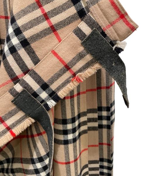 Burberry's（バーバリー）Burberry's (バーバリー) ラップスカート/ノバチェックスカート カーキ サイズ:Ｌの古着・服飾アイテム