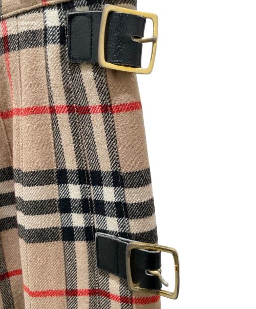 Burberry's（バーバリー）Burberry's (バーバリー) ラップスカート/ノバチェックスカート カーキ サイズ:Ｌの古着・服飾アイテム