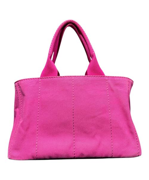 PRADA（プラダ）PRADA (プラダ) トートバッグ/197/B/キャンパス地トートバッグ/ハンドバッグ ショッキングピンク サイズ:ミディアムの古着・服飾アイテム