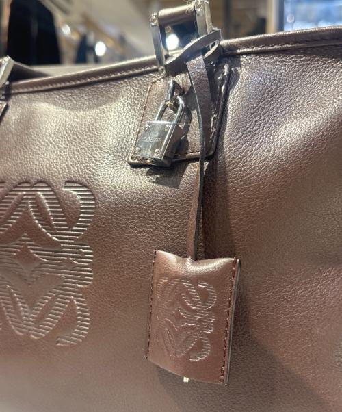 LOEWE（ロエベ）LOEWE (ロエベ) アマソナ36/ボストンバッグ ブラウン サイズ:36の古着・服飾アイテム