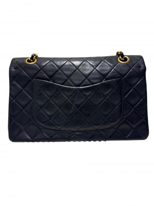 CHANEL（シャネル）CHANEL (シャネル) Wフラップチェーンショルダーバッグ マトラッセ25 ブラック サイズ:25の古着・服飾アイテム