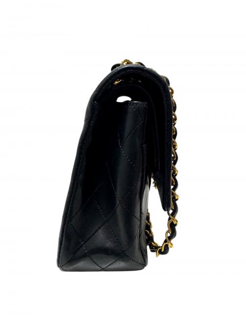CHANEL（シャネル）CHANEL (シャネル) Wフラップチェーンショルダーバッグ マトラッセ25 ブラック サイズ:25の古着・服飾アイテム