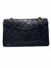 CHANEL (シャネル) Wフラップチェーンショルダーバッグ マトラッセ25 ブラック サイズ:25：600000円