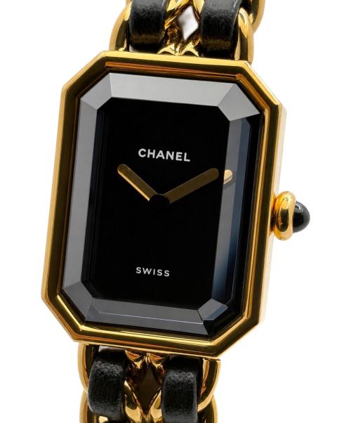 CHANEL（シャネル）CHANEL (シャネル) Premiere L プルミエール L Ref.H0001 20mm 黒文字盤 ブラックダイヤル サイズ:L/20mm/16cmの古着・服飾アイテム