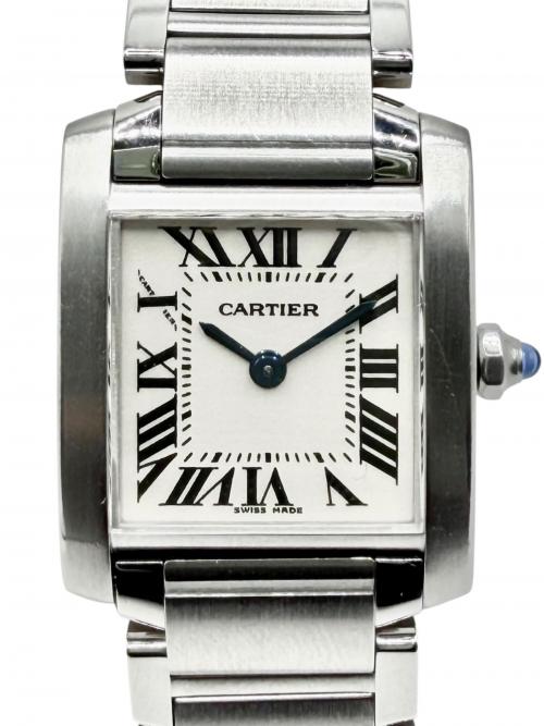 Cartier（カルティエ）Cartier (カルティエ) Tank Francaise SM タンクフランセーズ SM Ref.W51008Q3 20mm アイボリー文字盤 アイボリーダイヤル サイズ:SM/20mm/14.5㎝の古着・服飾アイテム