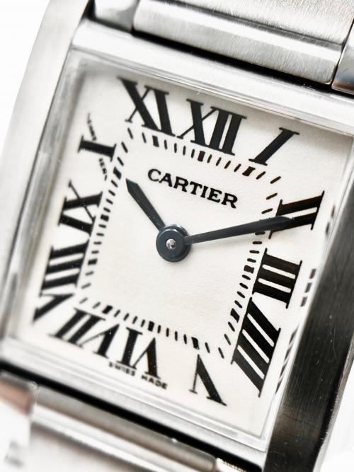 Cartier（カルティエ）Cartier (カルティエ) Tank Francaise SM タンクフランセーズ SM Ref.W51008Q3 20mm アイボリー文字盤 アイボリーダイヤル サイズ:SM/20mm/14.5㎝の古着・服飾アイテム