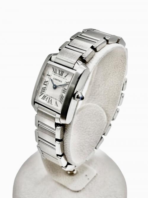 Cartier（カルティエ）Cartier (カルティエ) Tank Francaise SM タンクフランセーズ SM Ref.W51008Q3 20mm アイボリー文字盤 アイボリーダイヤル サイズ:SM/20mm/14.5㎝の古着・服飾アイテム