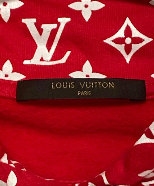 SUPREME（シュプリーム）SUPREME (シュプリーム) LOUIS VUITTON (ルイ ヴィトン) LV Box Logo Hooded レッド サイズ:Mの古着・服飾アイテム