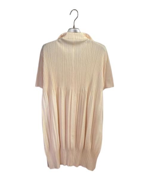 PLEATS PLEASE（プリーツプリーズ）PLEATS PLEASE (プリーツプリーズ) 半袖プリーツワンピース ベージュ サイズ:4の古着・服飾アイテム