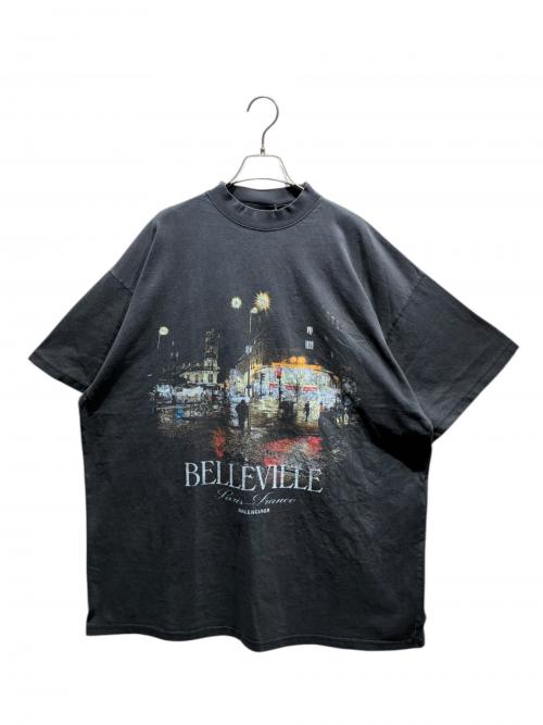 BALENCIAGA（バレンシアガ）BALENCIAGA (バレンシアガ) BELLEVILLE Tシャツ ブラック サイズ:3の古着・服飾アイテム