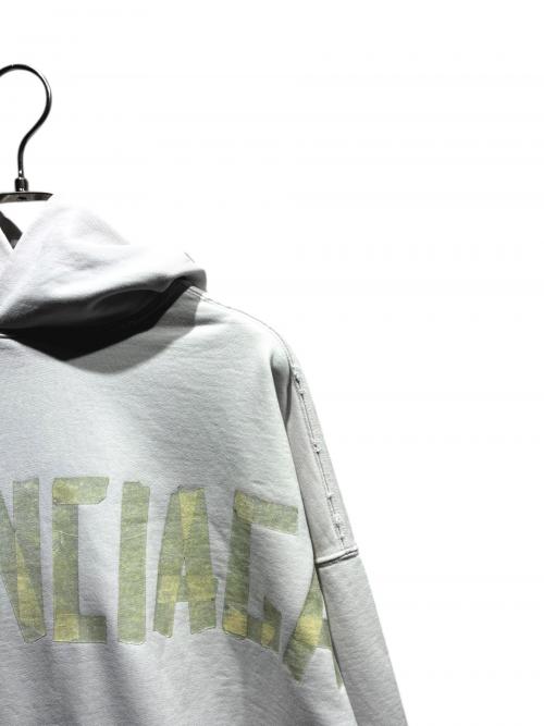 BALENCIAGA（バレンシアガ）BALENCIAGA (バレンシアガ) Tape Typeプルオーバーフーディ/744441 TOVB1 ホワイト サイズ:XSの古着・服飾アイテム
