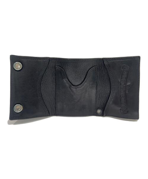 CHROME（クローム）CHROME (クローム) 3FOLD WALLET(スリーフォールドウォレット)/オーダー品/三つ折り財布/レザーウォレット ブラック サイズ:-の古着・服飾アイテム