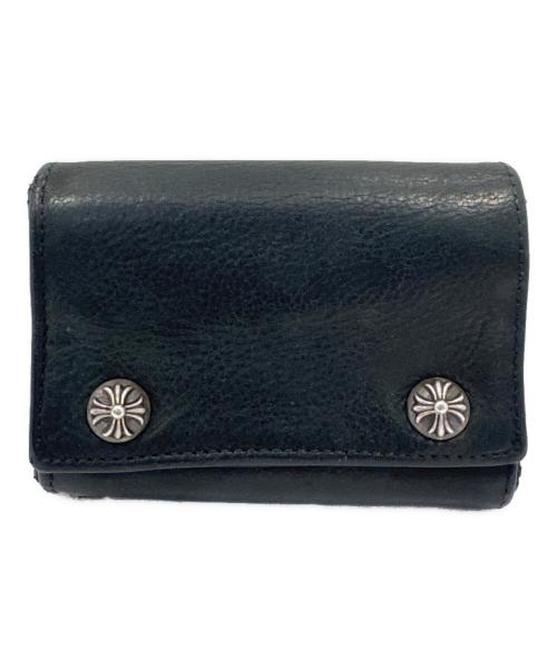 CHROME HEARTS（クロムハーツ）CHROME HEARTS (クロムハーツ) 3FOLD WALLET(スリーフォールドウォレット)/三つ折り財布/レザーウォレット ブラック サイズ:-の古着・服飾アイテム