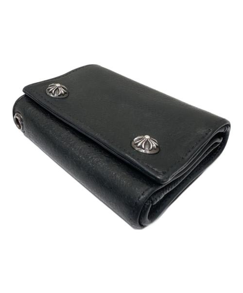 CHROME HEARTS（クロムハーツ）CHROME HEARTS (クロムハーツ) 3FOLD WALLET(スリーフォールドウォレット)/三つ折り財布/レザーウォレット ブラック サイズ:-の古着・服飾アイテム