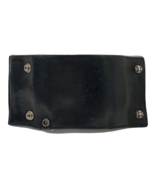 CHROME HEARTS（クロムハーツ）CHROME HEARTS (クロムハーツ) 3FOLD WALLET(スリーフォールドウォレット)/三つ折り財布/レザーウォレット ブラック サイズ:-の古着・服飾アイテム