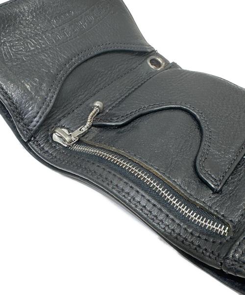 CHROME HEARTS（クロムハーツ）CHROME HEARTS (クロムハーツ) 3FOLD WALLET(スリーフォールドウォレット)/三つ折り財布/レザーウォレット ブラック サイズ:-の古着・服飾アイテム