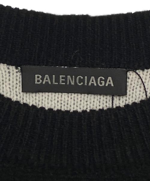 BALENCIAGA（バレンシアガ）BALENCIAGA (バレンシアガ) オールオーバーロゴニット ブラック サイズ:Sの古着・服飾アイテム