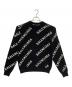 BALENCIAGA（バレンシアガ）の古着「オールオーバーロゴニット」｜ブラック