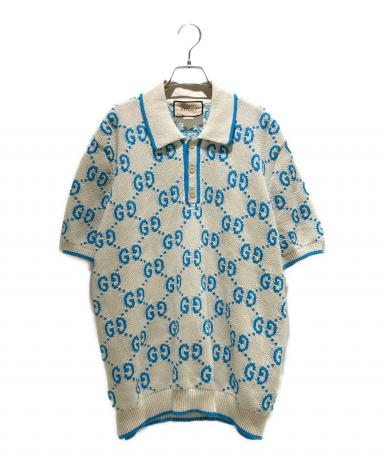 GUCCI ポロニット 中古・古着通販】GUCCI (グッチ) GUCCI GG Logo Knit Polo Shirt/GG