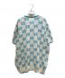 GUCCI (グッチ) GUCCI GG Logo Knit Polo Shirt/GGロゴ ニットポロシャツ/741962 XKC6B アイボリー×スカイブルー サイズ:XXL：100000円