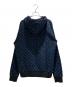 LOUIS VUITTON (ルイ ヴィトン) モノグラム ジップスルー ジャカード フーディ ブラック×ブルー サイズ:S：250000円
