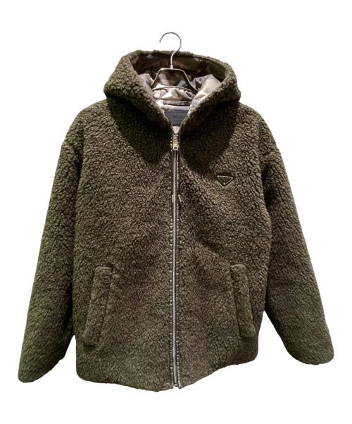 PRADA（プラダ）PRADA (プラダ) トライアングルプレートボアジャケット カーキ サイズ:XXSの古着・服飾アイテム
